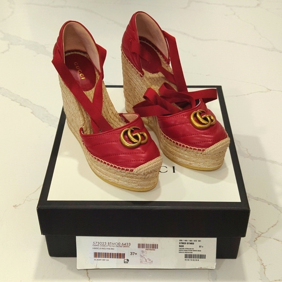 Gucci Shoes - GUCCI Espadrilles Hibiscus